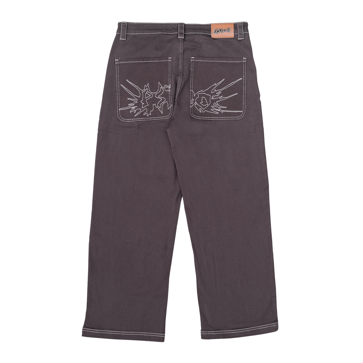 Fat Logo Jeans Brown