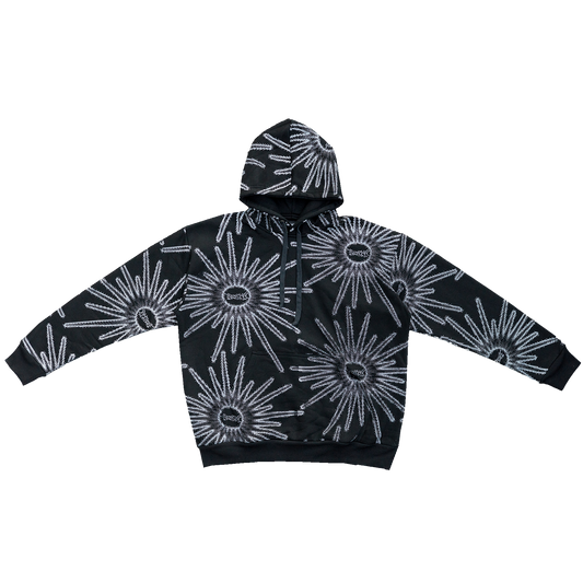 AOP Star Hoodie Black