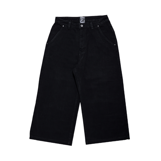 Fat Logo Wide Jeans Black