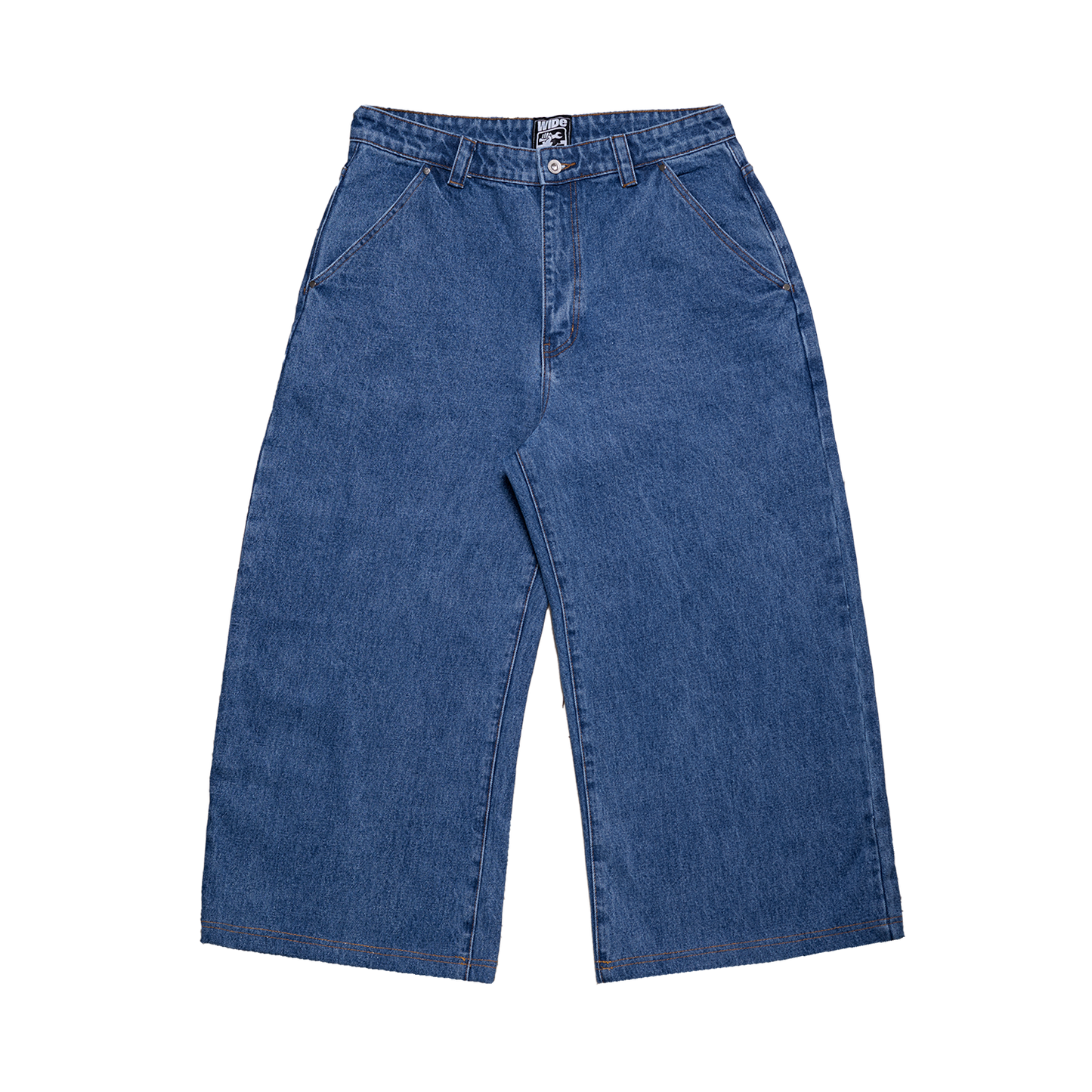 Fat Logo Wide Jeans Blue