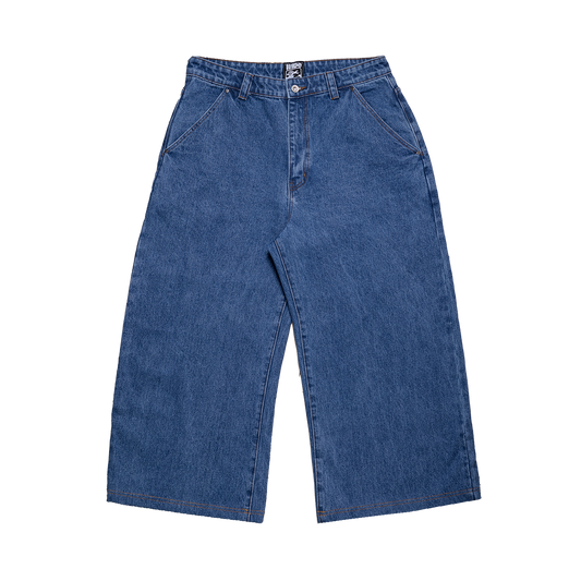 Fat Logo Wide Jeans Blue