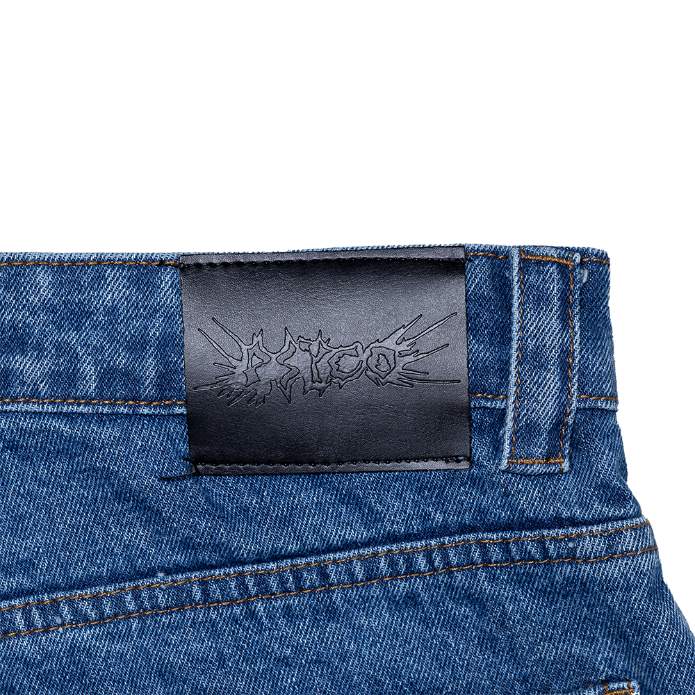 Fat Logo Wide Jeans Blue