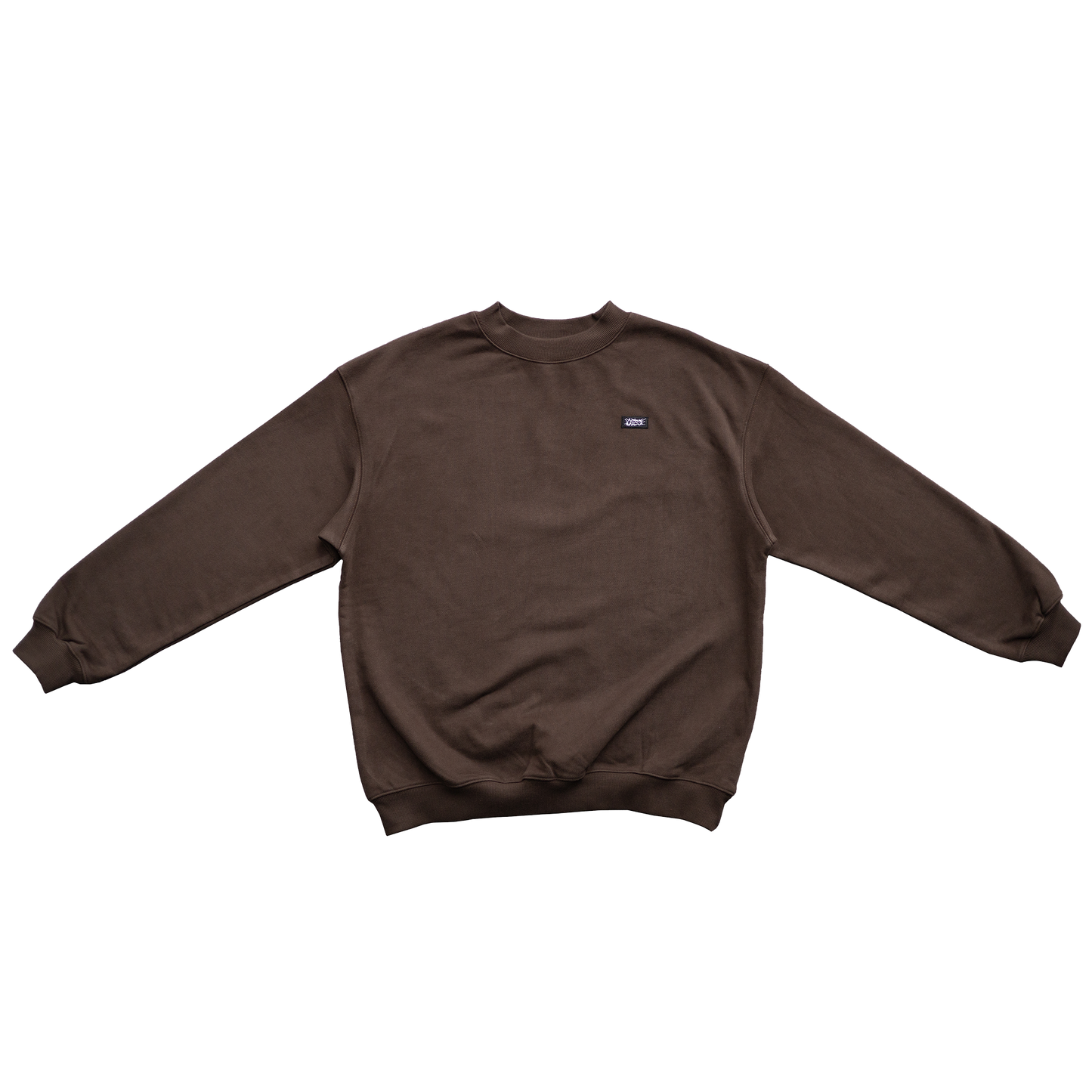 Patch Logo Crewneck Chocolate Brown