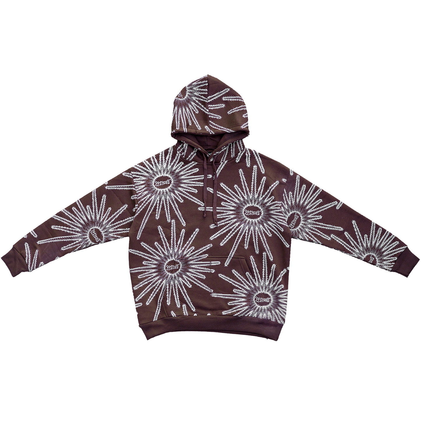 AOP Star Hoodie Brown