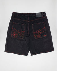 Fat Logo Jorts Black