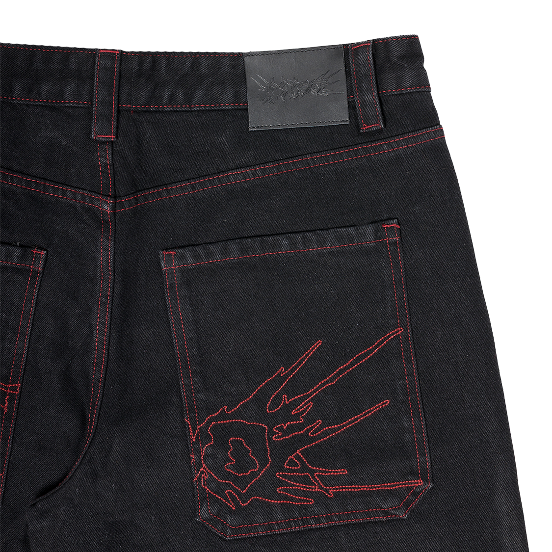 Fat Logo Jorts Black