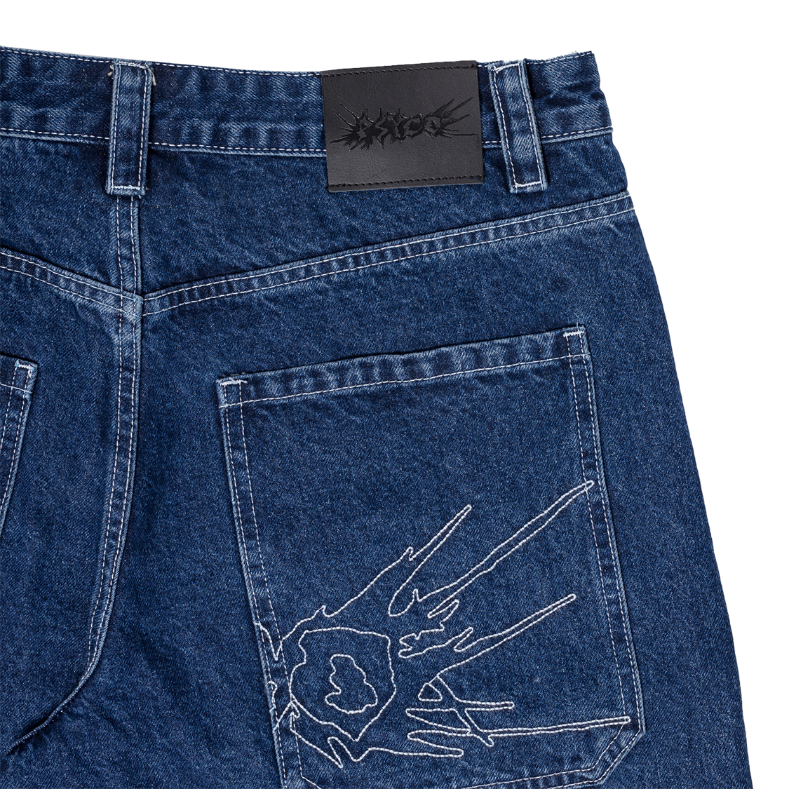 Fat Logo Jorts Blue