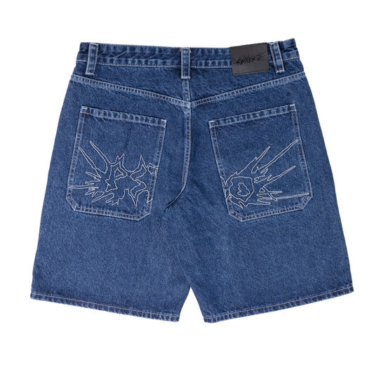 Fat Logo Jorts Blue