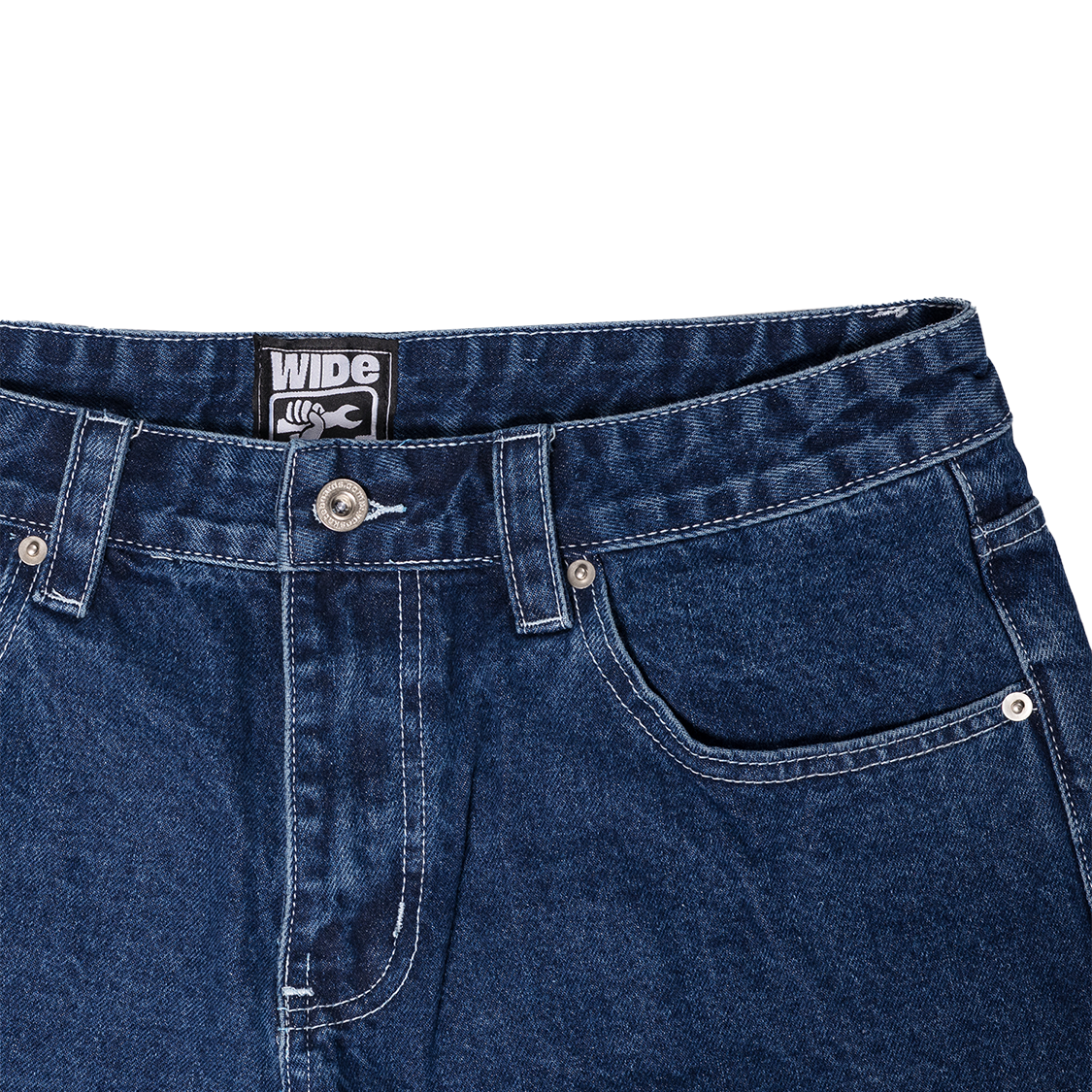 Fat Logo Jorts Blue
