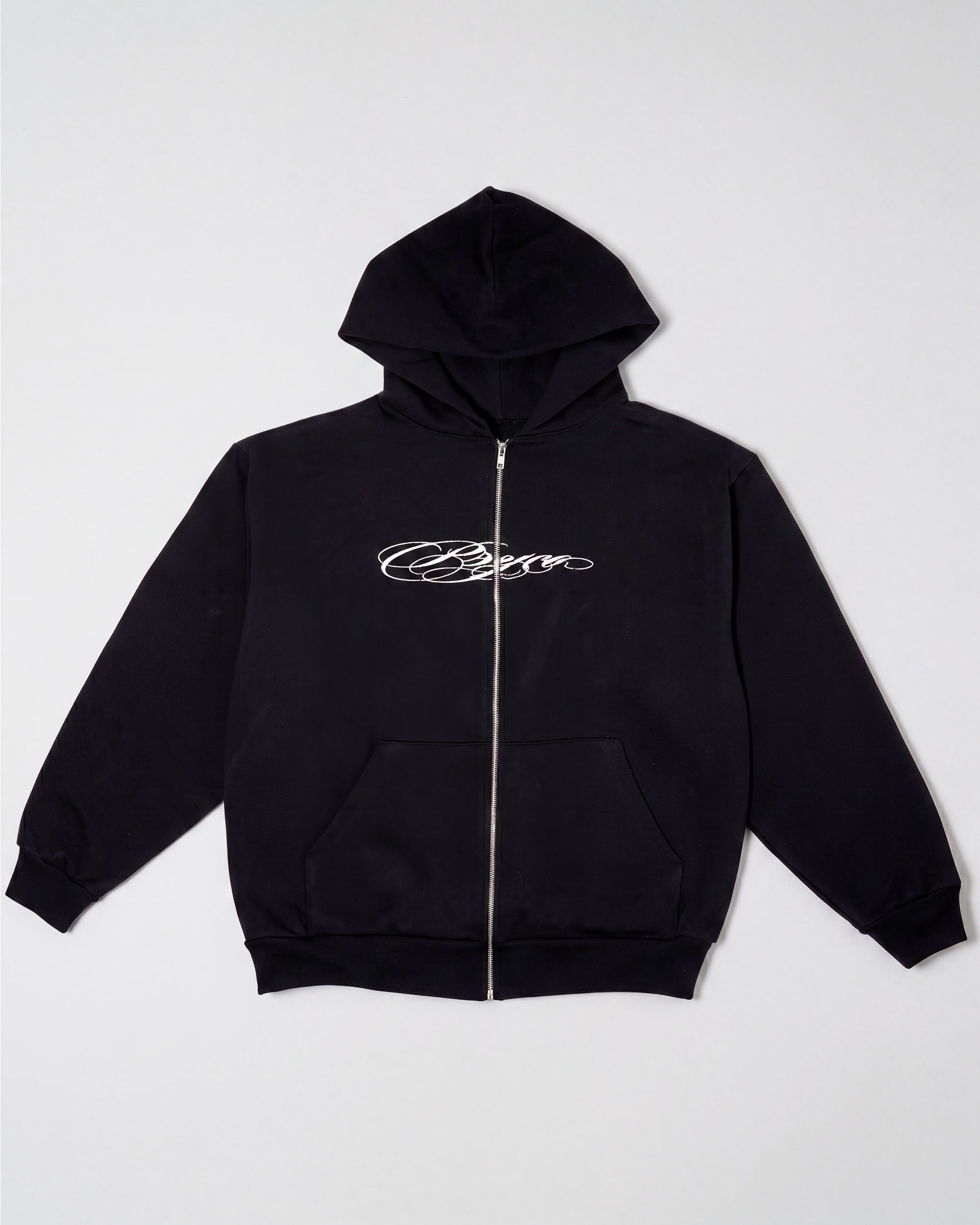 Cursive Zip-up Black – Psyco Skateboards