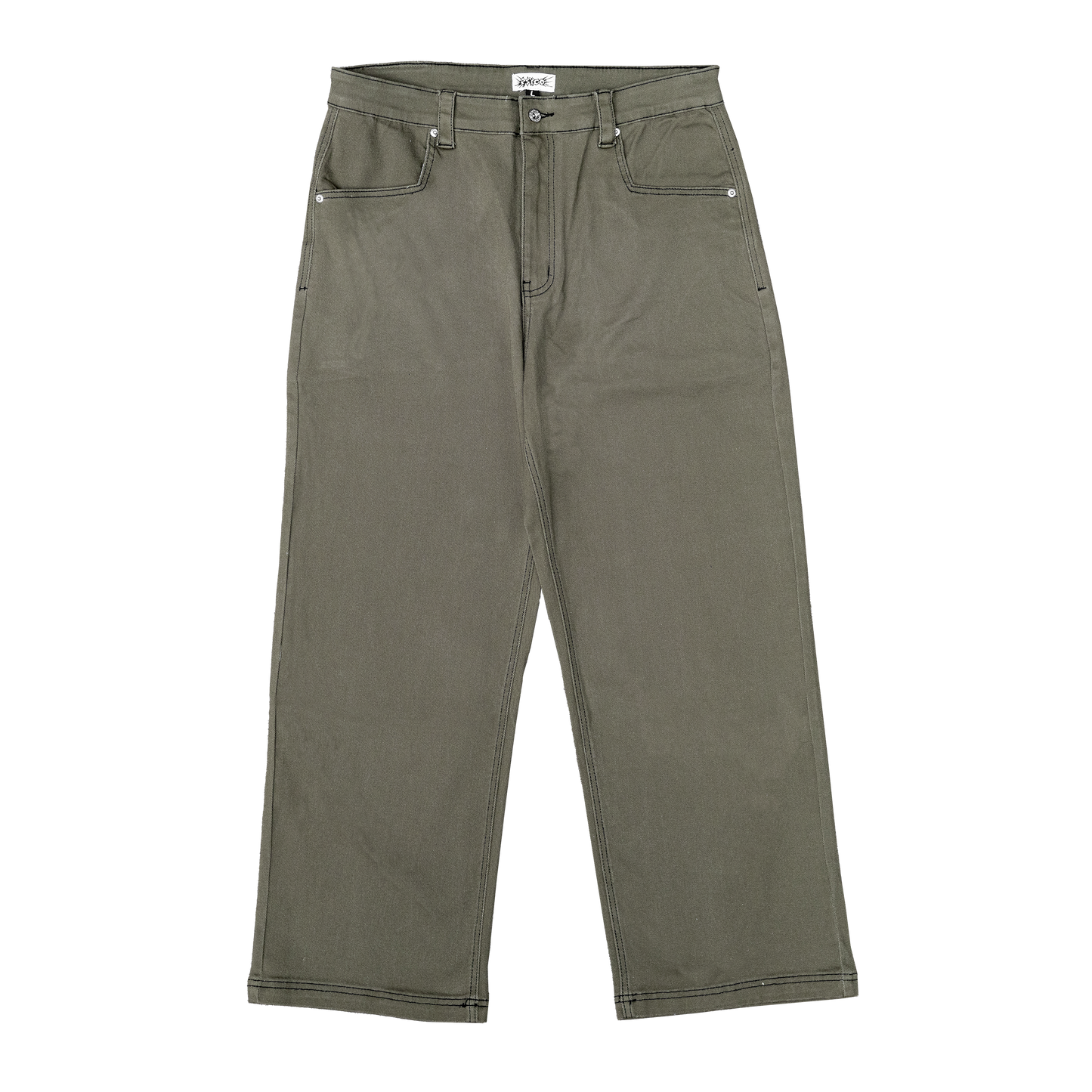 Fat Logo Jeans Olive