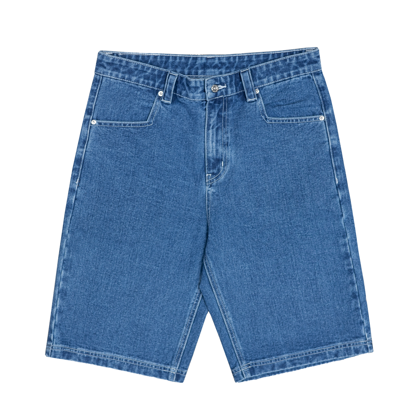 Fat Logo Jorts Washed Blue