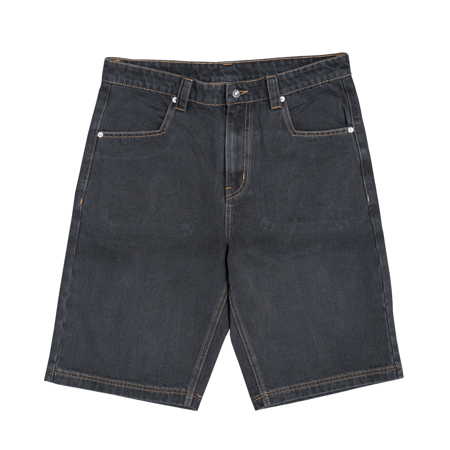 Fat Logo Jorts Washed Black