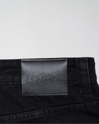 Fat Logo Wide Jeans Black