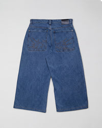 Fat Logo Wide Jeans Blue