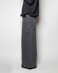 Fat Logo Wide Jeans Grey