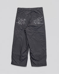 Fat Logo Snow Pants Black