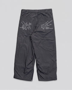 Fat Logo Snow Pants Black