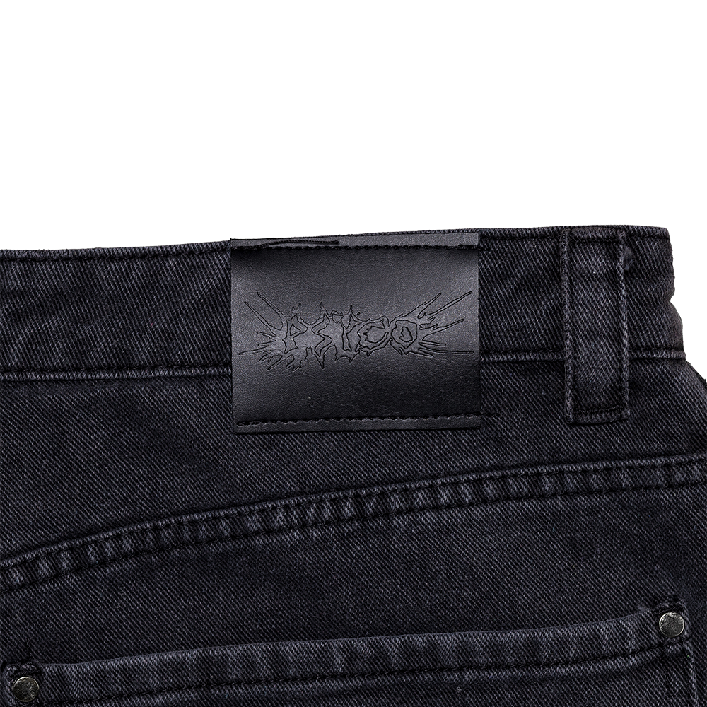 Fat Logo Wide Jeans Grey