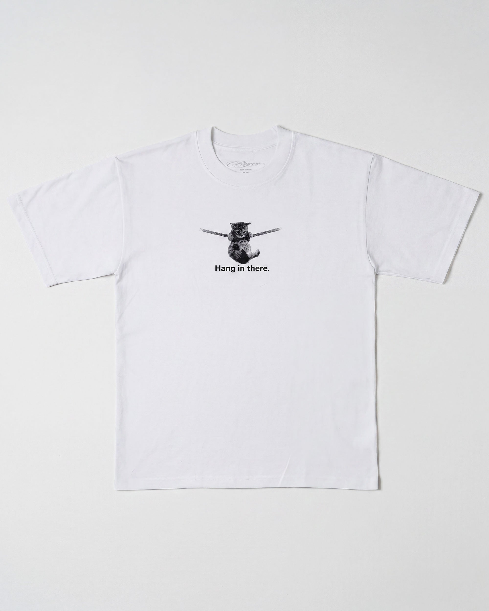 Hang In There Tee – White | Psyco Skateboards