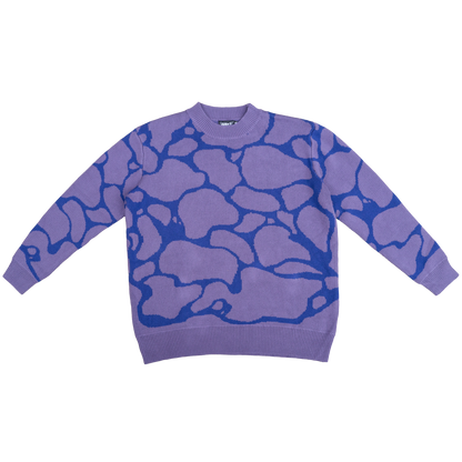 Pebble Knit Sweater Purple