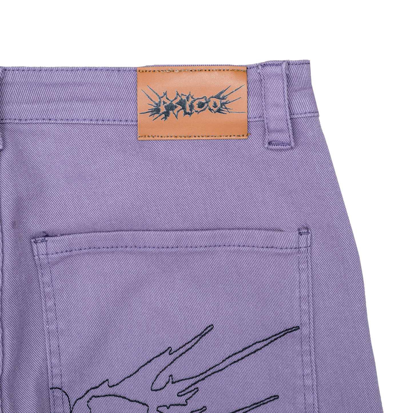 Fat Logo Jeans Purple