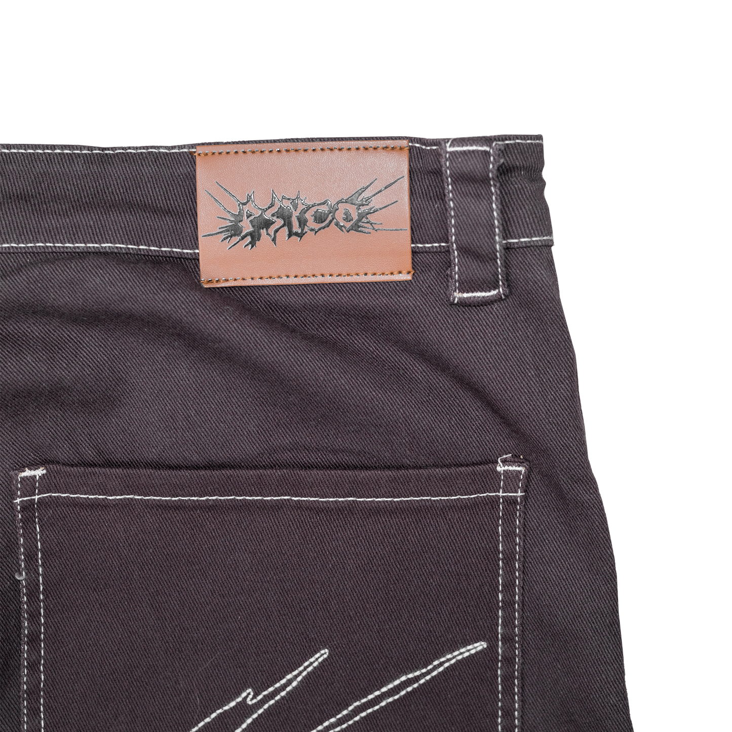 Fat Logo Jeans Brown