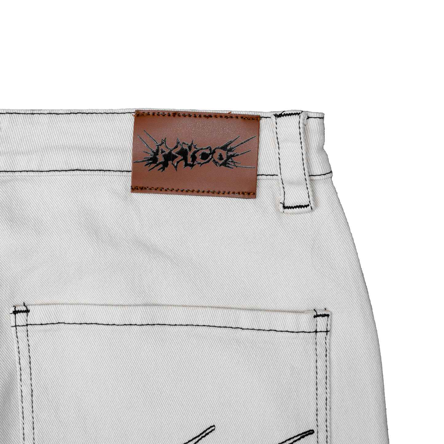 Fat Logo Jeans Creme