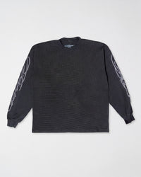 Cursive Thermal Shirt Black