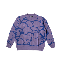 Pebble Knit Sweater Purple