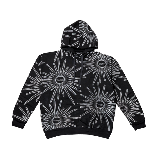 AOP Star Hoodie Black