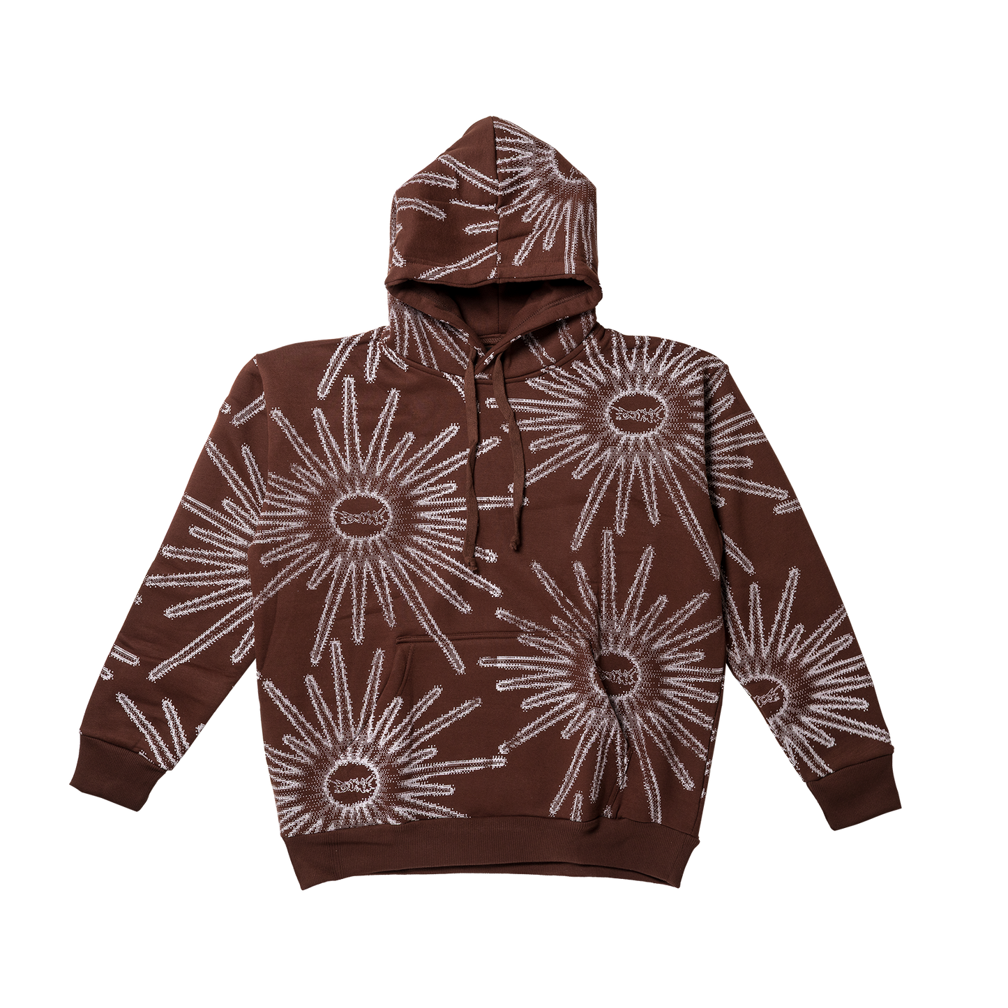 AOP Star Hoodie Brown