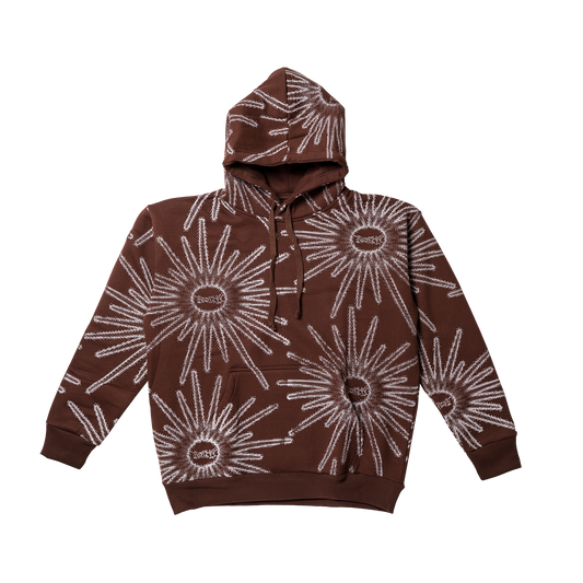 AOP Star Hoodie Brown