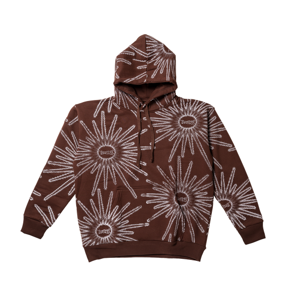 AOP Star Hoodie Brown