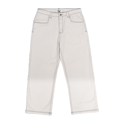 Fat Logo Jeans Creme