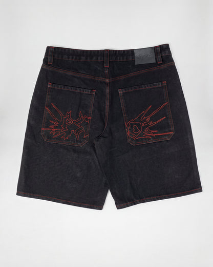 Fat Logo Jorts Black