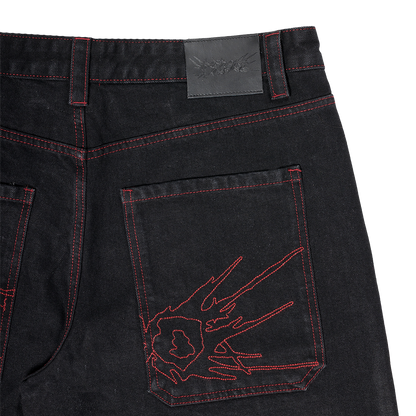 Fat Logo Jorts Black