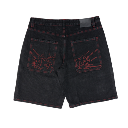 Fat Logo Jorts Black