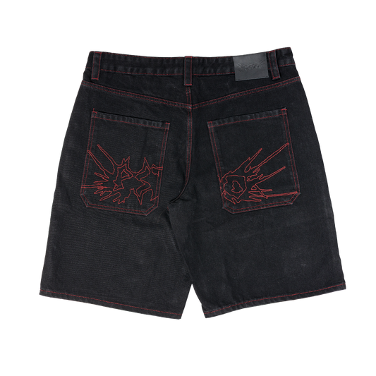 Fat Logo Jorts Black