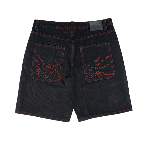 Fat Logo Jorts Black