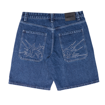 Fat Logo Jorts Blue