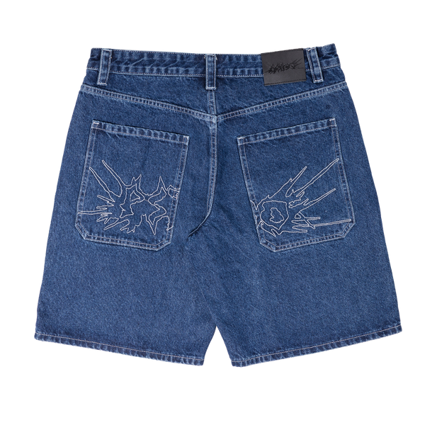 Fat Logo Jorts Blue