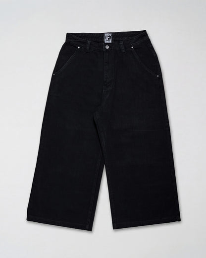 Fat Logo Wide Jeans Black