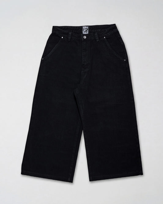 Fat Logo Wide Jeans Black