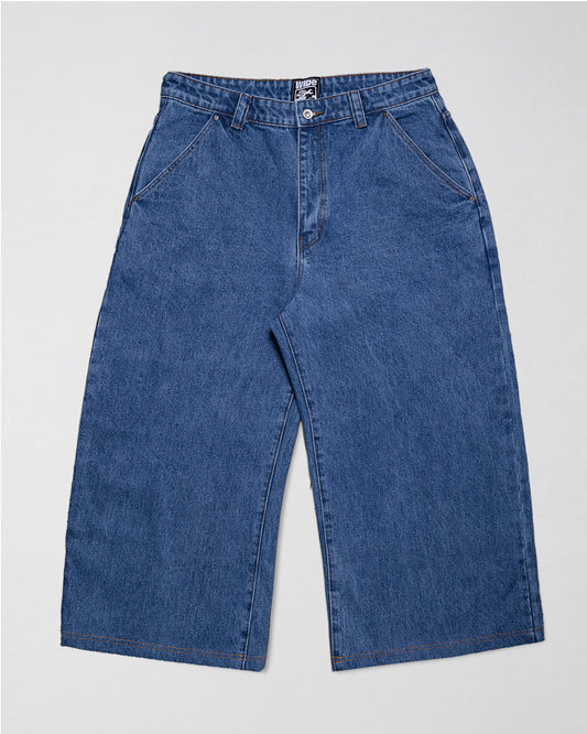 Fat Logo Wide Jeans Blue