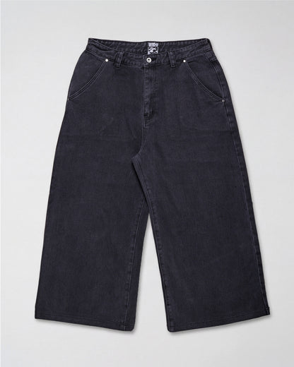 Fat Logo Wide Jeans Grey