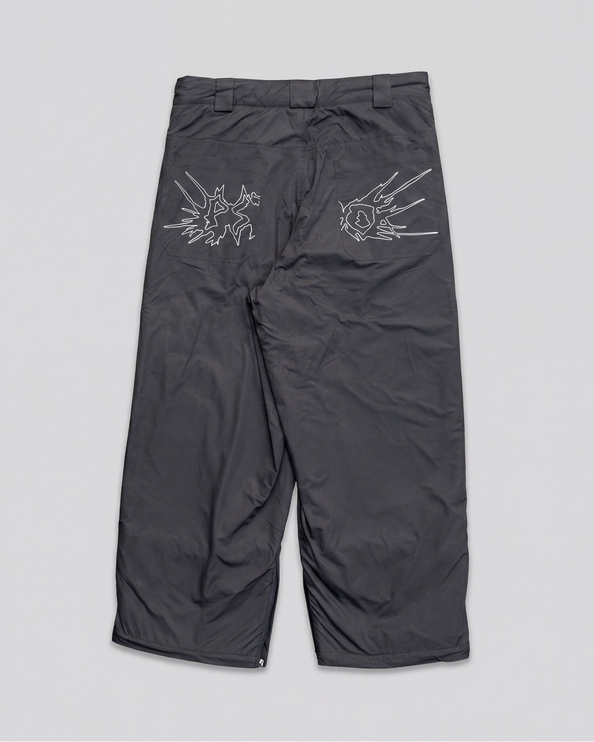 Fat Logo Snow Pants – Black | Psyco Skateboards