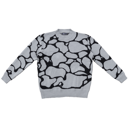 Pebble Knit Sweater Grey