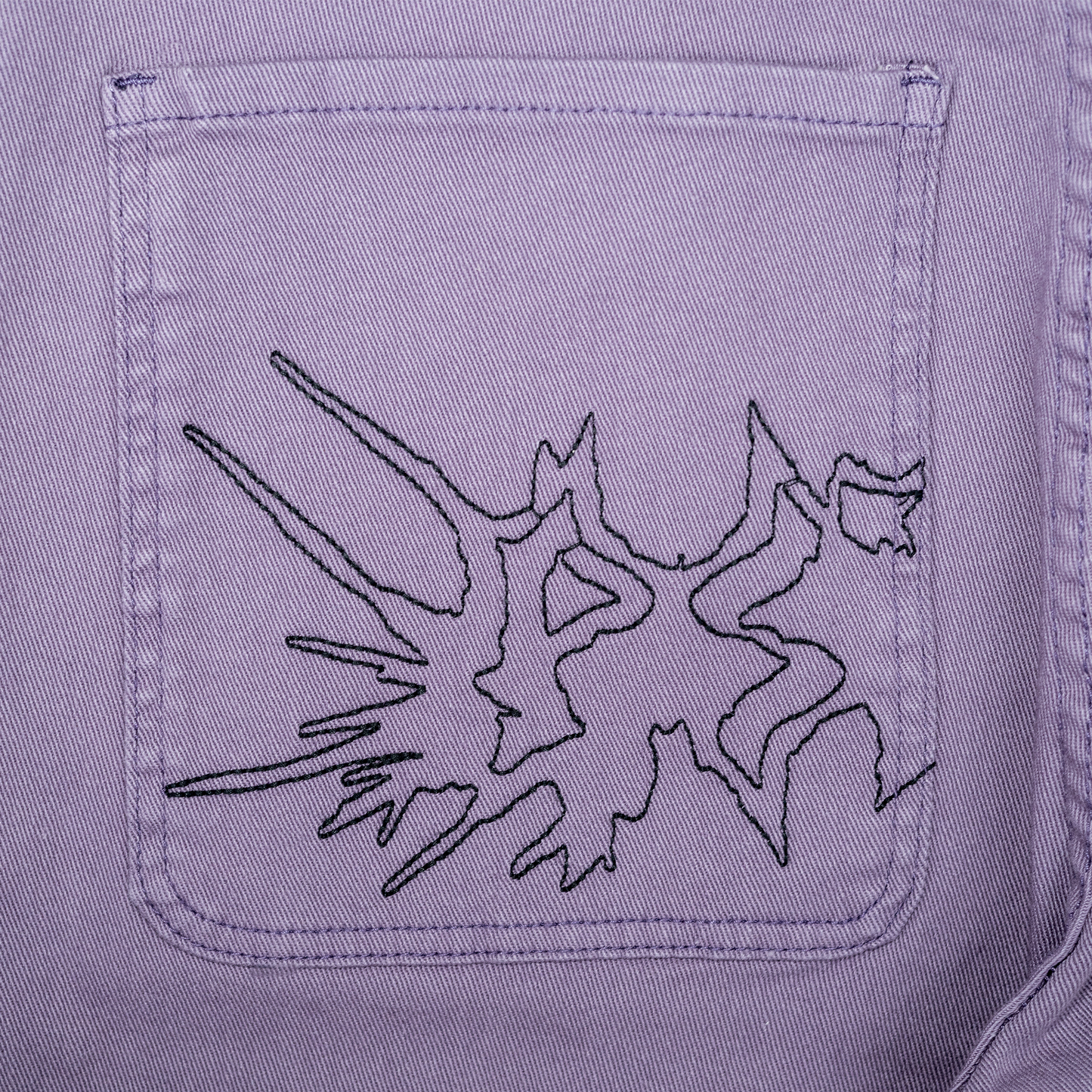 Fat Logo Jeans Purple