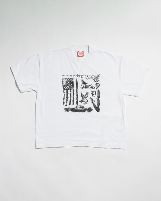 American T-Shirt White